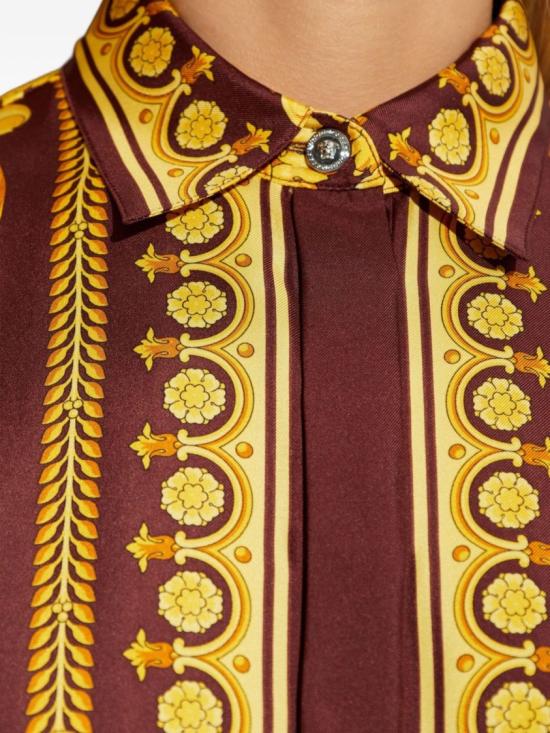 26SS 베르사체 블라우스 10013601A042365R770 Brown - VERSACE