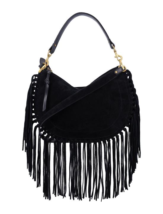 26FW 이자벨마랑 오스칸 호보 프린지 디테일 핸드백 BF0066FCC3C14M 01BK BLACK