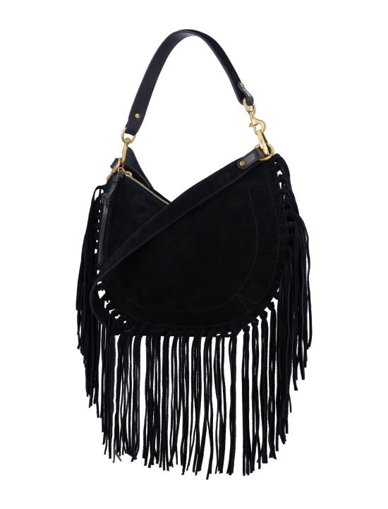26FW 이자벨마랑 오스칸 호보 프린지 디테일 핸드백 BF0066FCC3C14M 01BK BLACK - ISABEL MARANT