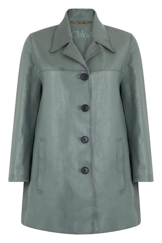 26SS 끌로에 가죽 자켓 CH26SCV93205 44L LIGHT BLUE