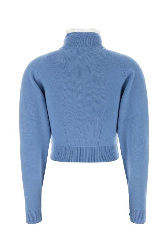 26FW 끌로에 긴팔 티셔츠 CH26AMP01600 40R LIGHT BLUE - CHLOE