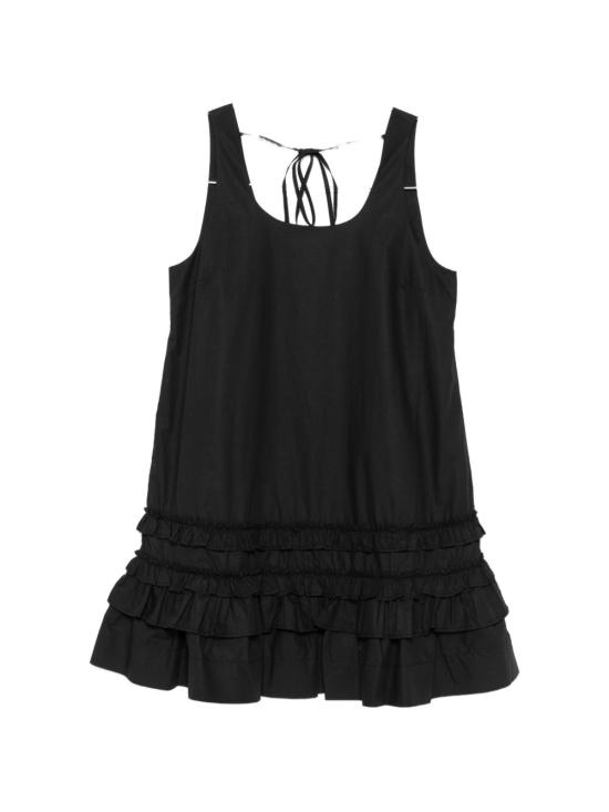 26FW 가니 숏 원피스 A1030750099 BLACK