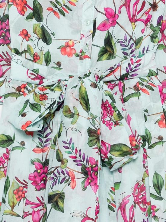 26SS 사만다 성 롱 원피스 AUDREYDRESSSHIRTGALERIESUMMERBOUQUETSOFTAQUA MULTICOLOR - SAMANTHA SUNG