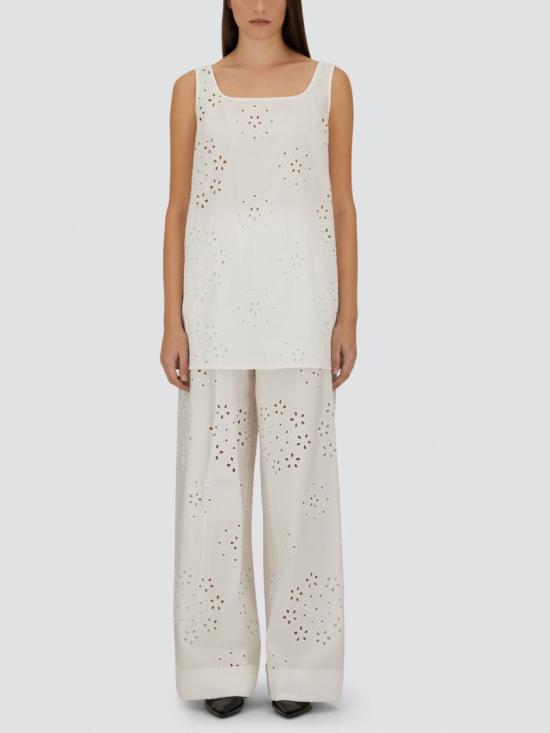 26SS 에르노 스트레이트 팬츠 PT000221D13322RIC1000 White - HERNO