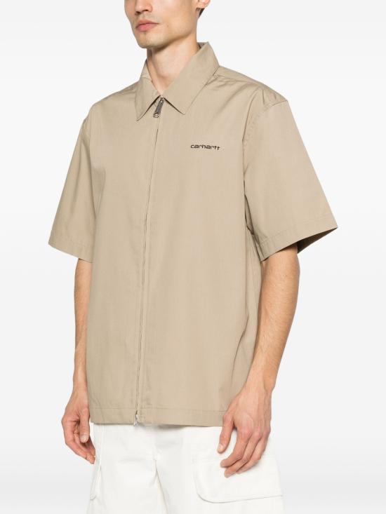 26SS 칼하트 WIP 숏슬리브 포스탈 집 셔츠 I0361893MSXX BEIGE - CARHARTT WIP