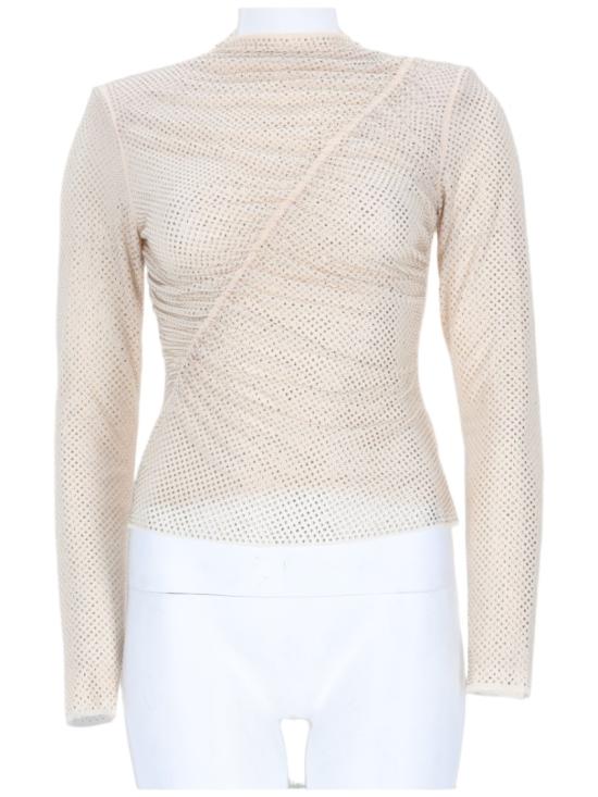 25FW 셀프 포트레이트 긴팔 티셔츠 SC25 002T CH CHAMPAGNE White