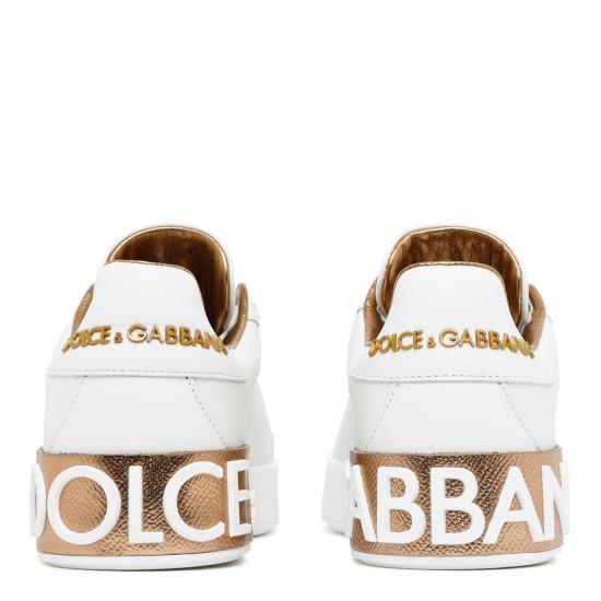 26FW 돌체앤가바나 카프스킨 나파 포르토피노 스니커즈 CK1544AX6158L315 GOLD - DOLCE & GABBANA