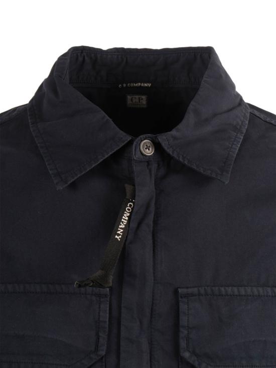 26SS 씨피 컴퍼니 오가닉 개버딘 지퍼 렌즈 오버셔츠 20CMOS156A110143G Black - C.P. COMPANY