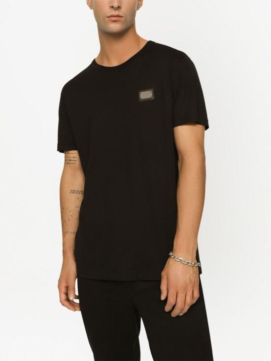 26SS 돌체앤가바나 로고 코튼 티셔츠 G8PT1TG7F2IN0000 Black - DOLCE & GABBANA