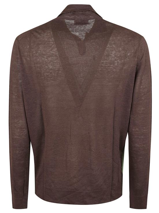 26SS 발렌타인 집업 니트 B2W082 14L20 Brown - BALLANTYNE