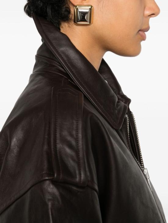 26SS 더프랭키샵 가죽 자켓 VIPERJAFS18397200 Black - THE FRANKIE SHOP