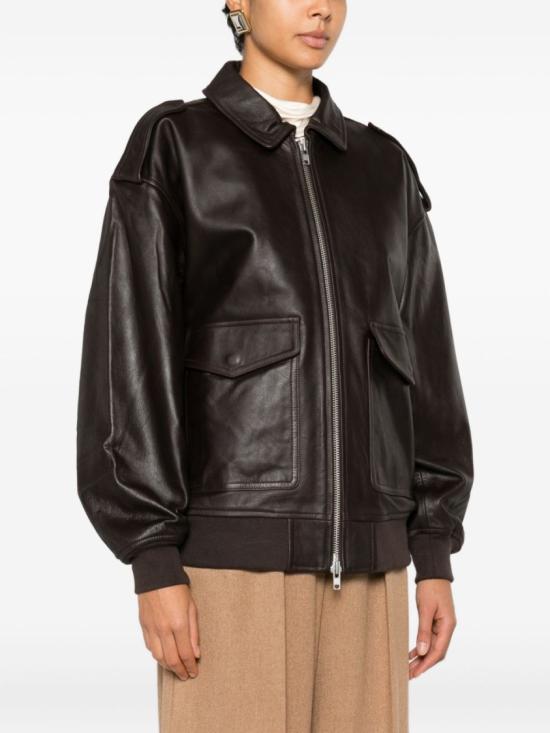 26SS 더프랭키샵 가죽 자켓 VIPERJAFS18397200 Black - THE FRANKIE SHOP