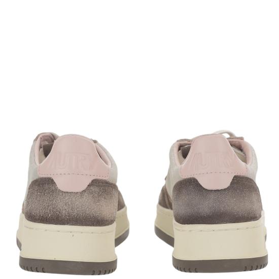 26FW 오트리 메달리스트 로우 레더 스니커즈 AULWYB02LAMLEASUE SILVMUSTANG Grey - AUTRY