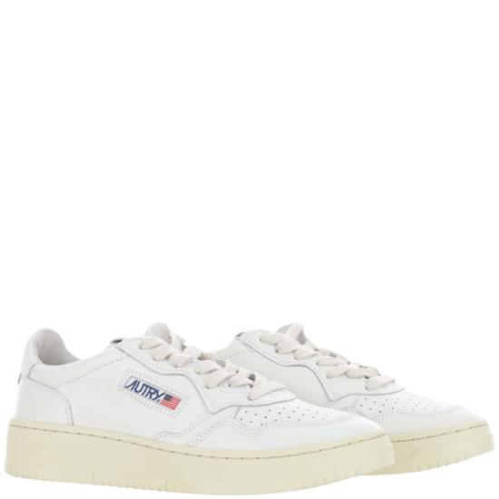 26FW 오트리 메달리스트 로우 레더 스니커즈 AULWLL15LEATLEAT WHTWHT White - AUTRY