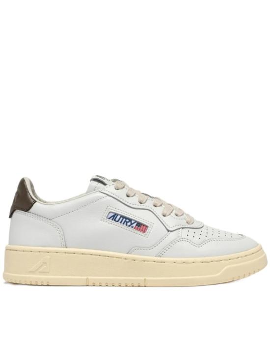26FW 오트리 메달리스트 로우 레더 스니커즈 AULW LL28 White