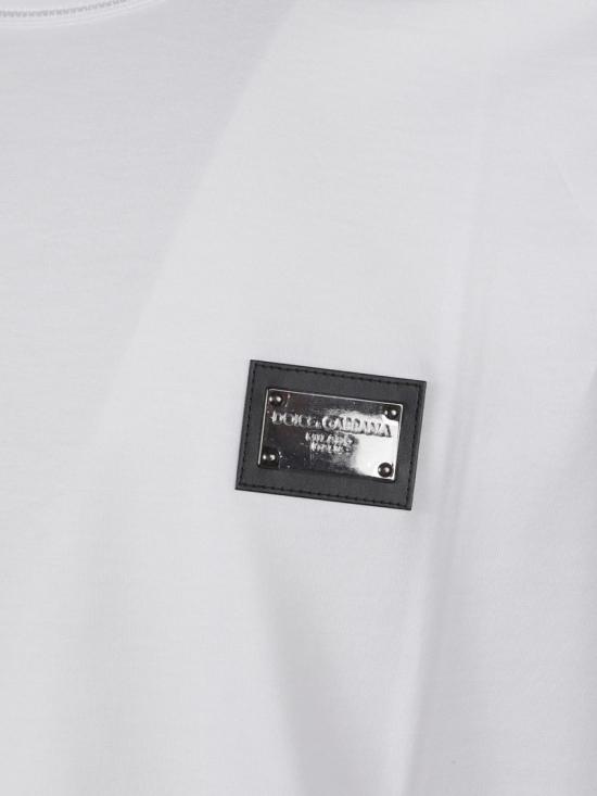 26SS 돌체앤가바나 로고 코튼 티셔츠 G8PT1TG7F2IW0800 White - DOLCE & GABBANA