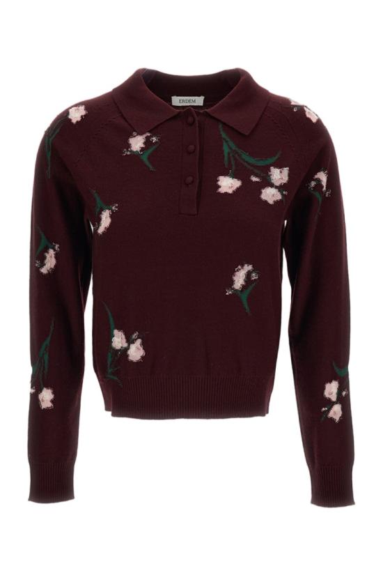 26FW 에르뎀 스웨터 PF26KT5930256012BORDEAUX Burgundy