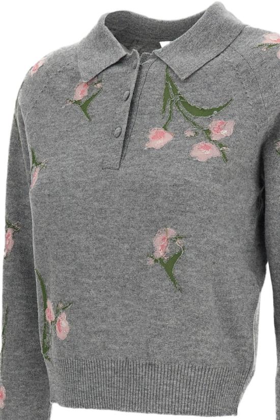 26FW 에르뎀 스웨터 PF26KT5930251003GREYMELANGE - ERDEM
