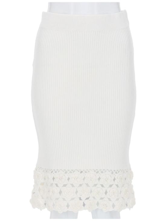 26SS 가니 미디 스커트 A1090204 135 White