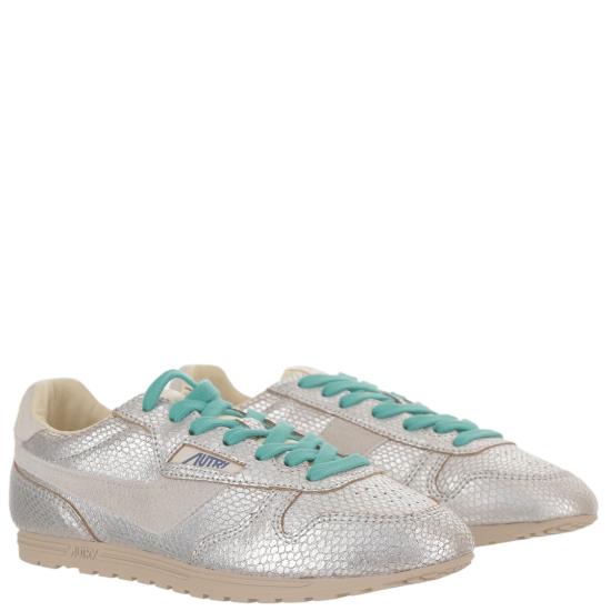 26FW 오트리 WINDSPIN 윈드스핀 스니커즈 WSLWXA01LEAVIPRINTSILVERWHT White - AUTRY