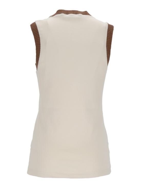 26SS 파비아나 필리피 시퀸 저지 탱크탑 JED276F582M224 Neutrals - FABIANA FILIPPI