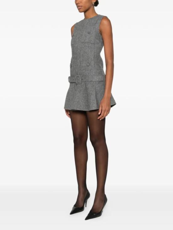 26SS 셀프 포트레이트 헤링본 칼라 미니 드레스 RS26038SCGREY - SELF PORTRAIT