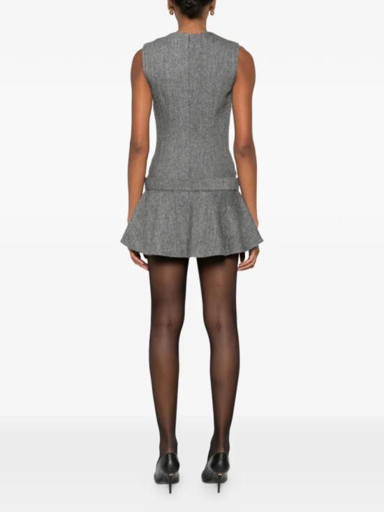26SS 셀프 포트레이트 헤링본 칼라 미니 드레스 RS26038SCGREY - SELF PORTRAIT