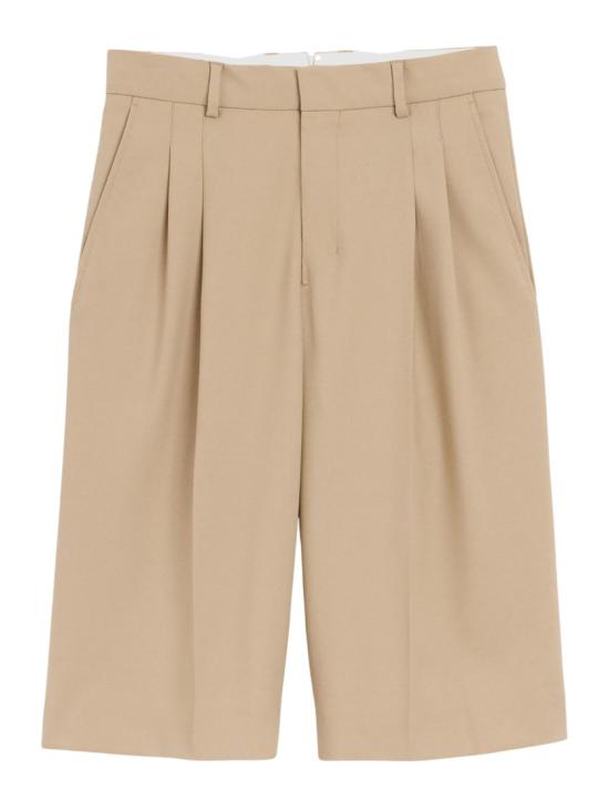 26SS 아미 뉴 울 로우 웨이스트 와이드 버뮤다 쇼츠 FSO827WV0194A036 Neutrals