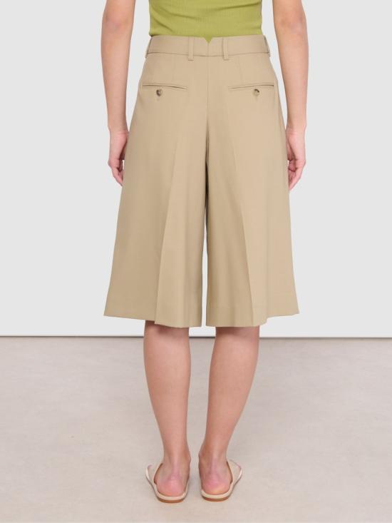 26SS 아미 뉴 울 로우 웨이스트 와이드 버뮤다 쇼츠 FSO827WV0194A036 Neutrals - AMI