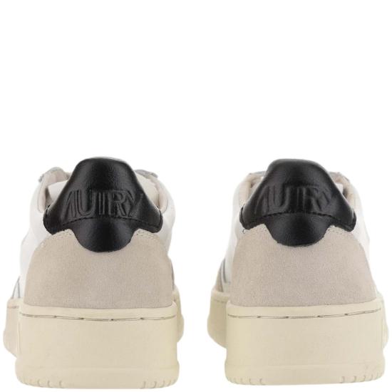 26FW 오트리 메달리스트 로우 레더 스니커즈 AULWLS21LEATSUEDE WHTBLK Grey - AUTRY