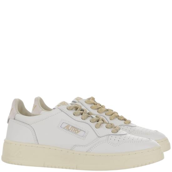 26FW 오트리 메달리스트 로우 레더 스니커즈 AULWSW01LEATSWOLL WHTWHT White - AUTRY