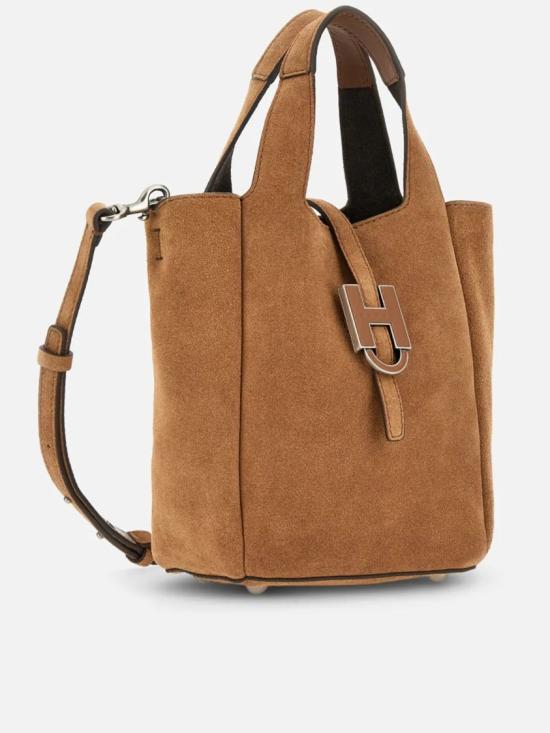 26FW 호간 숄더백 KBW01XA1100 UGM Brown - HOGAN