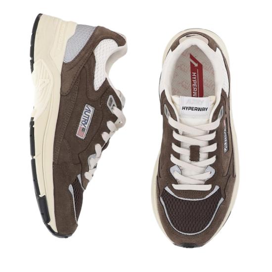 26FW 오트리 하이퍼웨이 스니커즈 HYLMUM25SUEDEMESHCOTTMARSH Grey - AUTRY