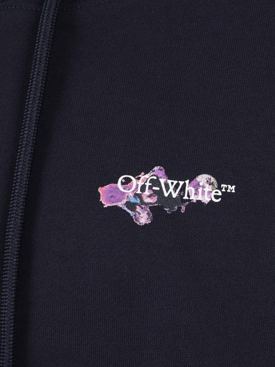 26SS 오프화이트 후드 티셔츠 OWBB064S26FL E003 Black - OFF WHITE