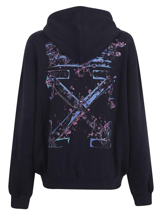 26SS 오프화이트 후드 티셔츠 OWBB064S26FL E003 Black - OFF WHITE