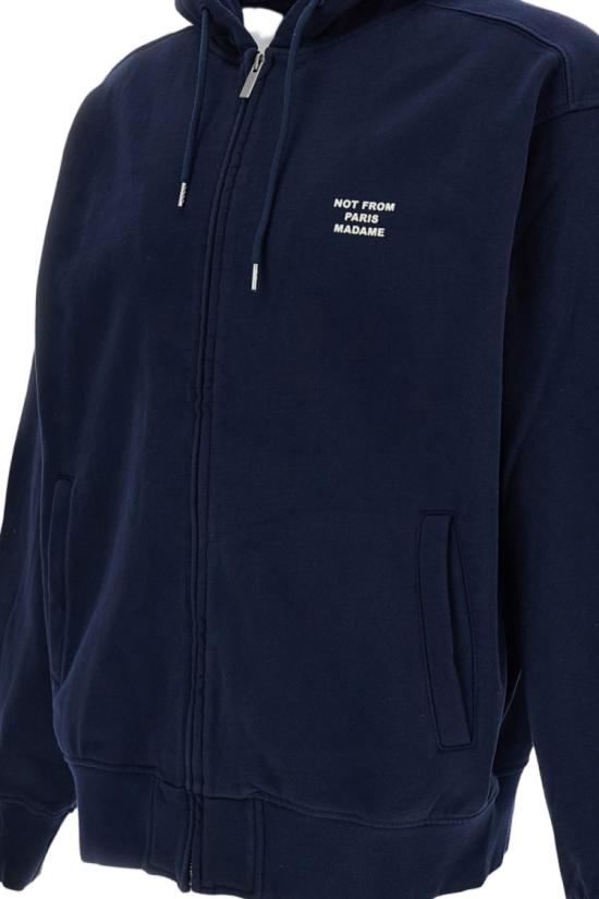 26FW 드롤드무슈 후드 티셔츠 PERMHO207CO312NY Blue - DROLE DE MONSIEUR