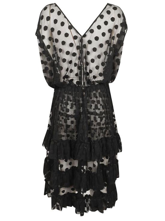 26SS 드리스 반 노튼 미디 원피스 261011007 3291 Black - DRIES VAN NOTEN