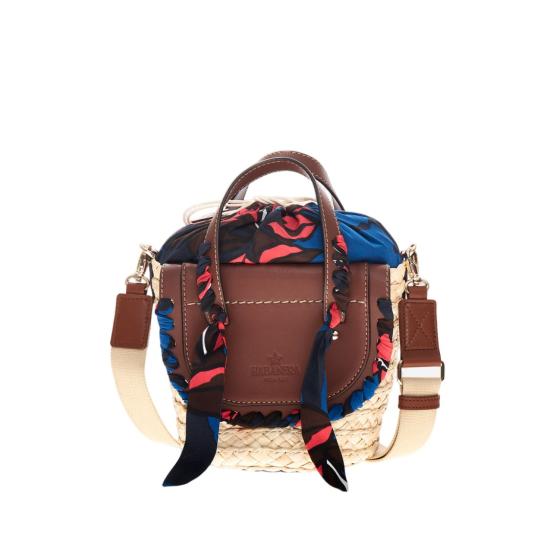 26SS 쿠바 랩 토트백 HABANERASILKHIBISCUS Brown
