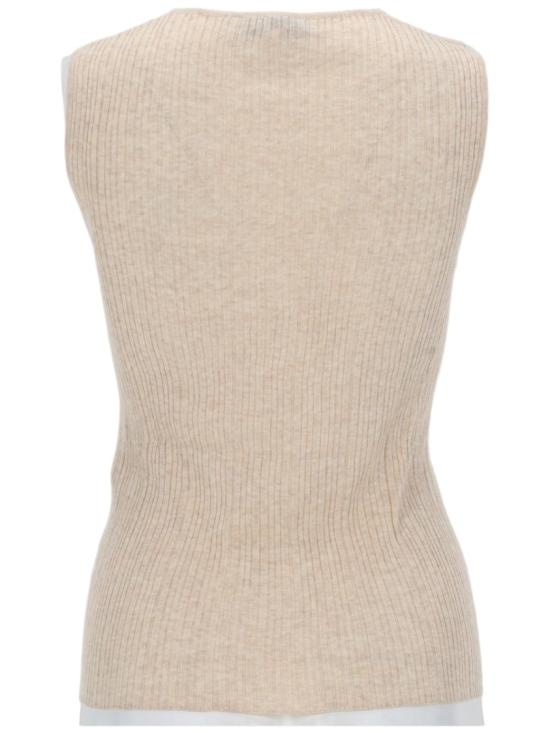  메종키츠네 민소매 티셔츠 QW00607KT1195 H218 Neutrals - MAISON KITSUNE