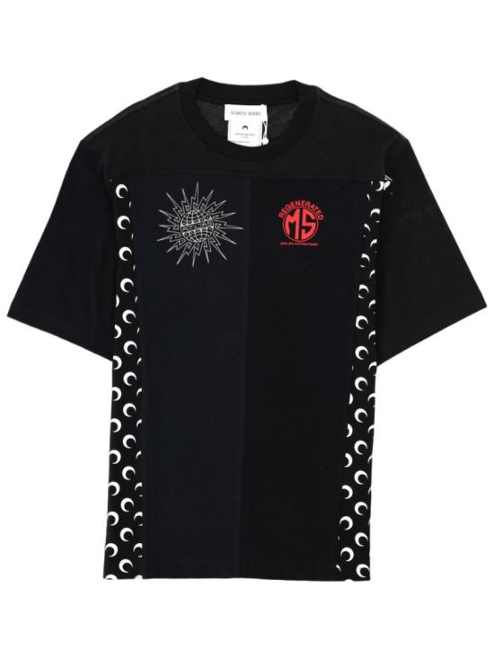  마린세르 업사이클드 그래픽 티셔츠 MTT102A UJER0003BK99 Black