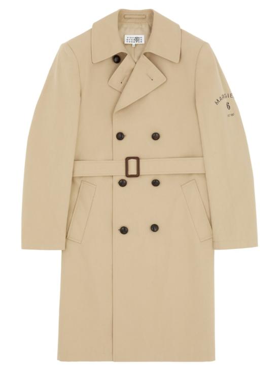 26SS MM6 메종마르지엘라 트렌치 코트 SH2AH0018M35858115 Neutrals