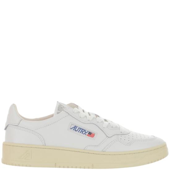 26FW 오트리 메달리스트 로우 스니커즈 AULMLL15LEATLEATWHTWHT White