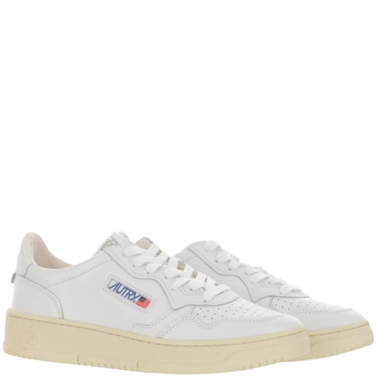 26FW 오트리 메달리스트 로우 스니커즈 AULMLL15LEATLEATWHTWHT White - AUTRY