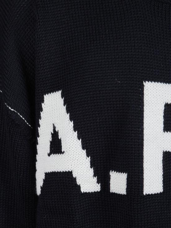 26SS 아페쎄 스웨터 WOASLM23009IAK Black - A.P.C.