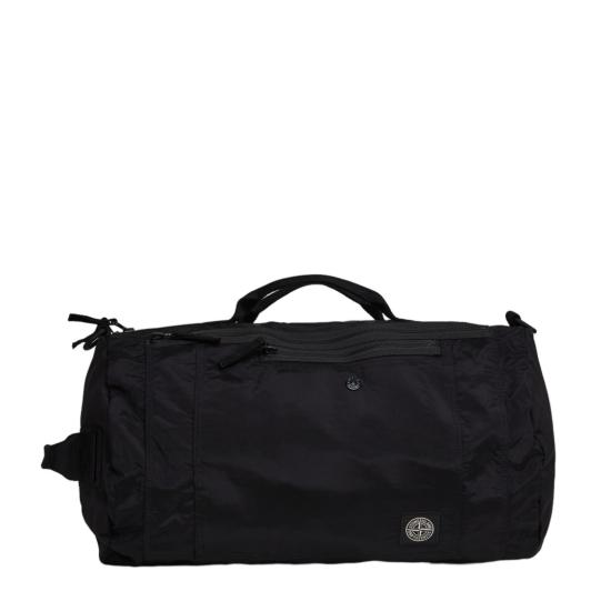 26SS 스톤 아일랜드 코티드 나일론 메탈 에코닐 더플백 리무버블 스트랩 L1S159200011 S0251 Black