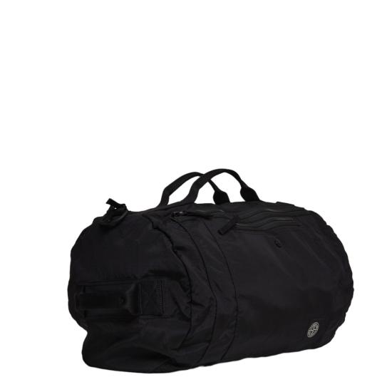 26SS 스톤 아일랜드 코티드 나일론 메탈 에코닐 더플백 리무버블 스트랩 L1S159200011 S0251 Black - STONE ISLAND