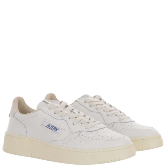 26FW 오트리 메달리스트 로우 레더 스니커즈 AULWBJ04LEASUELOGOWHTSNOWHT Grey - AUTRY