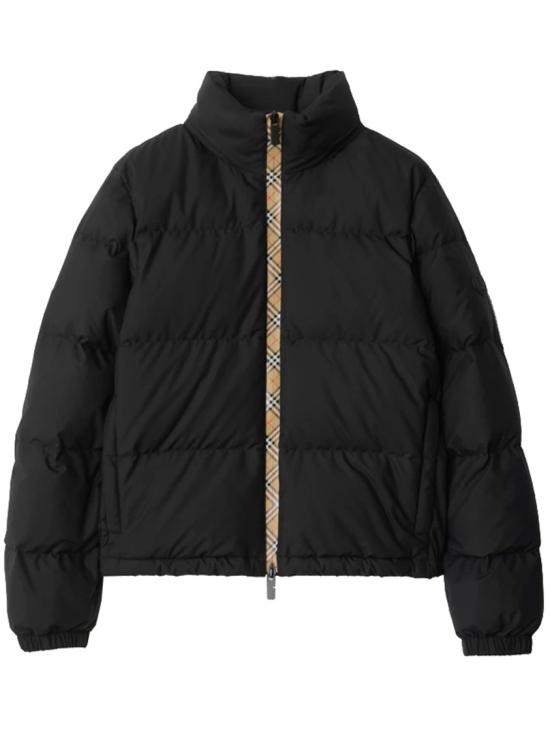  버버리 체크 테이프 앰블사이드 푸퍼 자켓 8110250 Black