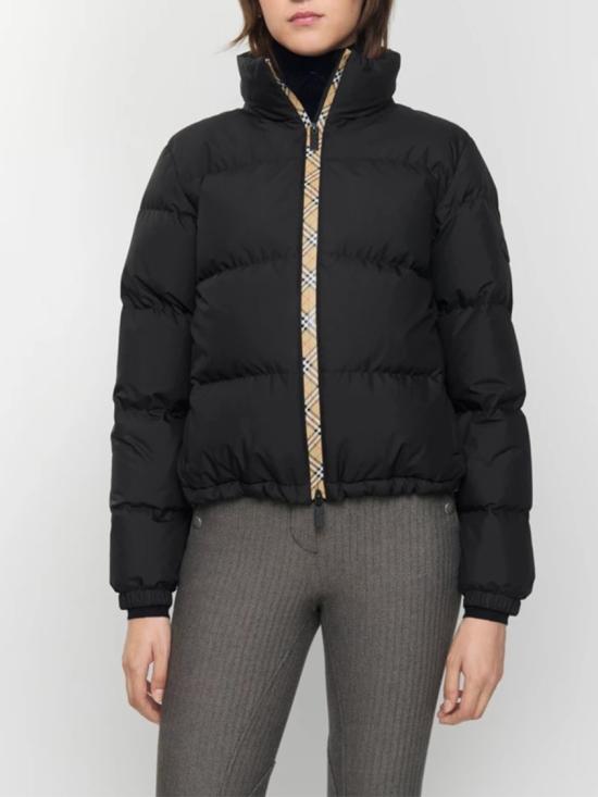  버버리 체크 테이프 앰블사이드 푸퍼 자켓 8110250 Black - BURBERRY