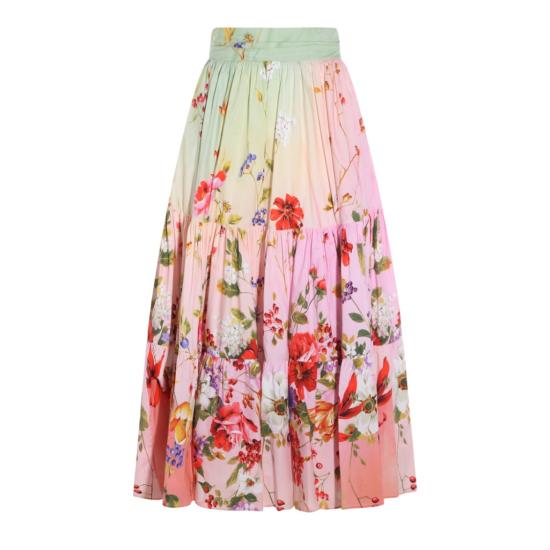26SS 로베르토 카발리 롱 스커트 WQT3033AR32D0509 Pink
